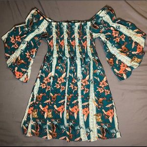 Floral off the Shoulder Dress